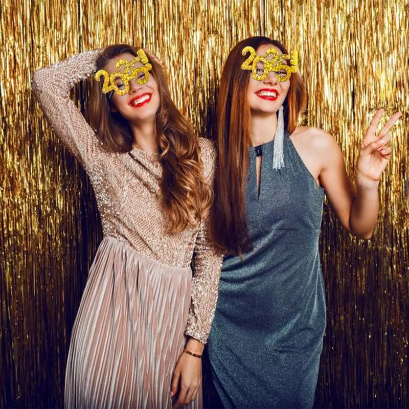 Очки на Новый год 2025 года очки с номером С Новым годом реквизит для фотосессии