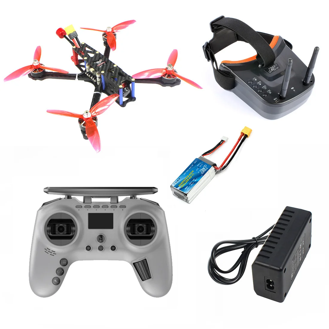 

225 мм 5-дюймовый FPV гоночный Дрон 3-4S с камерой Ratel 2 2306-2400kv мотор 3-дюймовый Мини FPV очки RC Квадрокоптер PNP BNF RTF