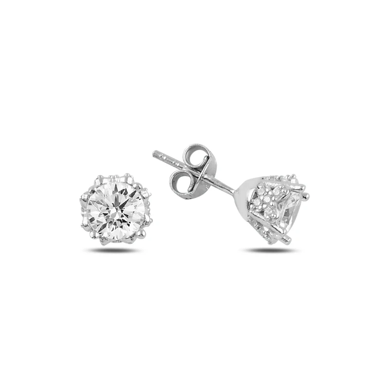 

Silver 925 Sterling Zircon Engagement Earrings