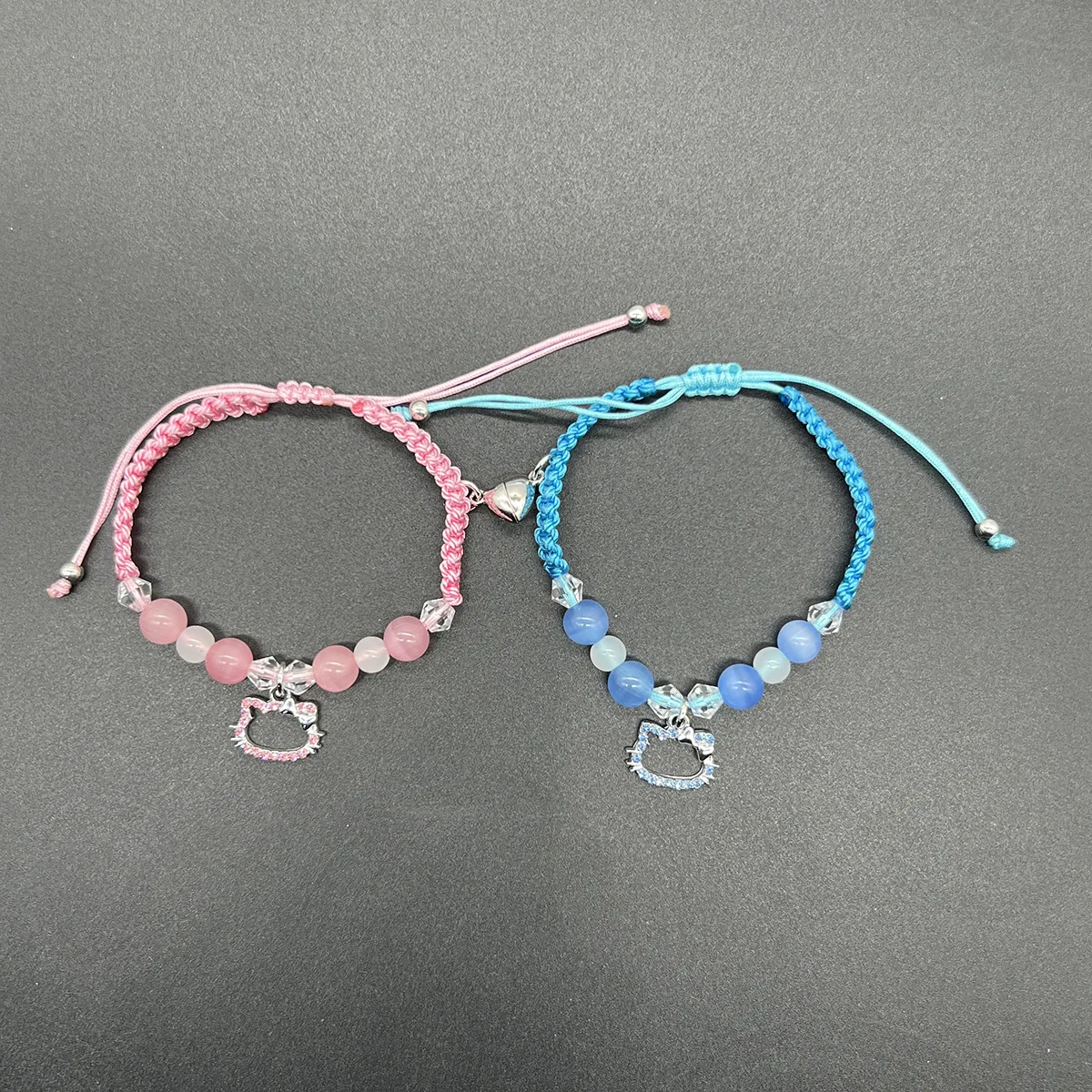 2 шт./компл. готический паук летучая мышь кошка браслеты дружбы лучший друг Bff