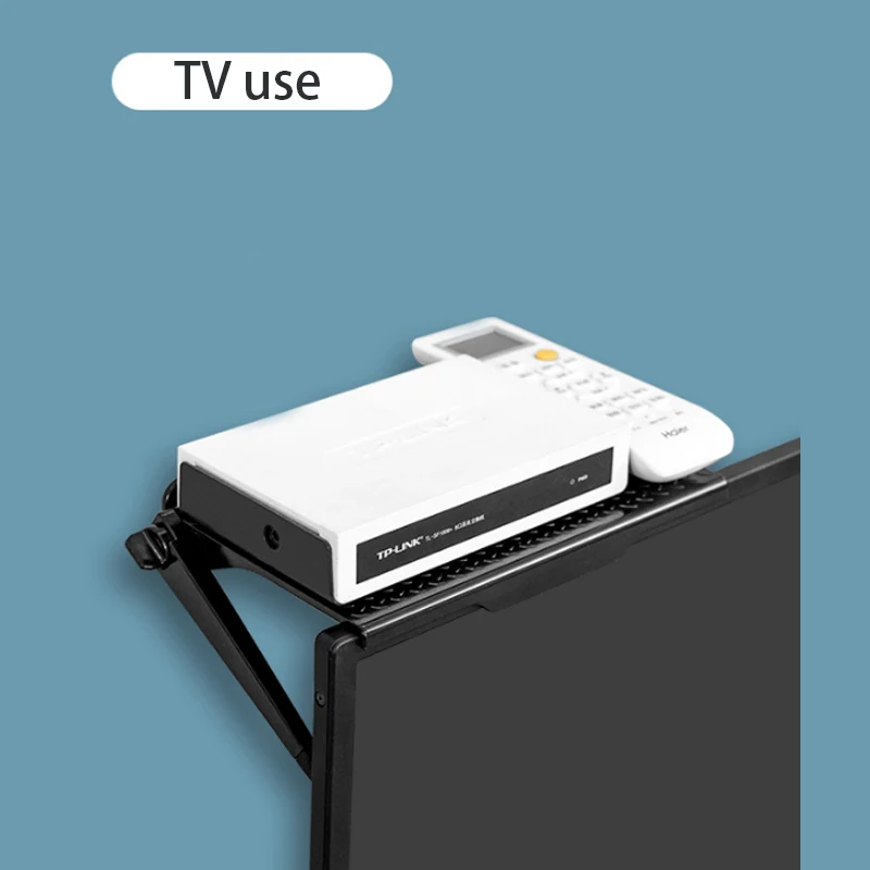 

2 Pcs TV Screen Top Shelf Rack Computer Monitor Desktop Screen Top Shelf Storage Desk Multifunctional Storage Rack