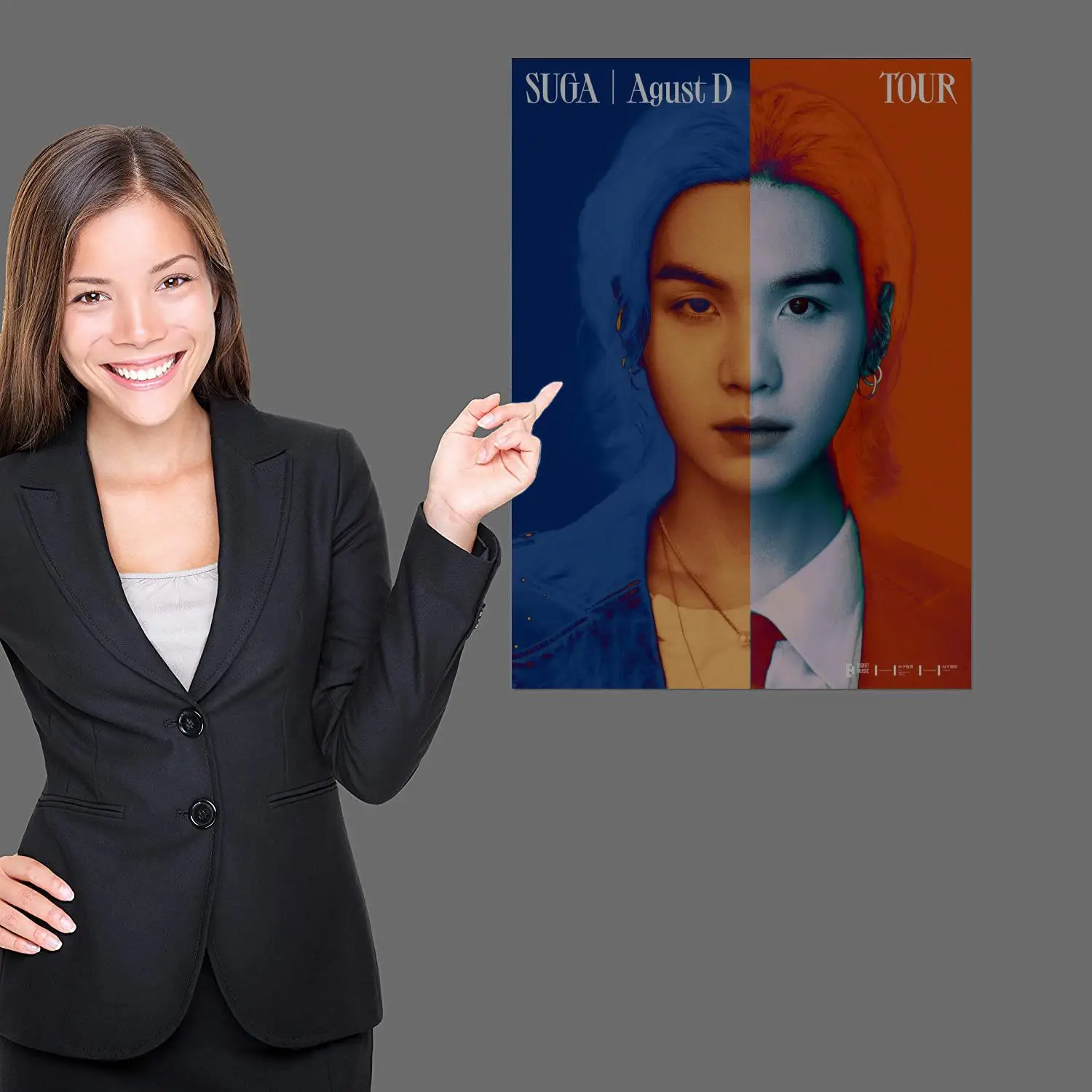 Картина на холсте agust d плакат печать настенный художественный для современной