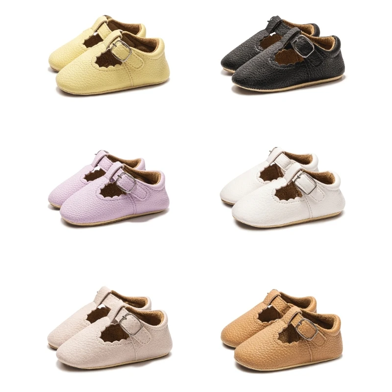 

Girls PU Leather Shoes Non Slip Newborn Infant Toddler First Walker Cirb Shoes