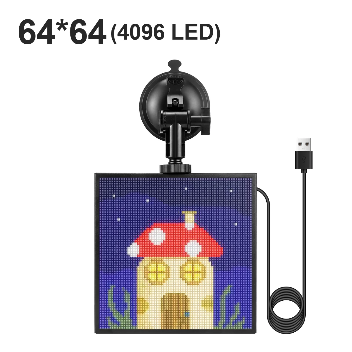 

Умный USB LED-дисплей С Матричными Пикселями 5В Для Заднего Стекла Автомобиля, Программируемый Через Bluetooth-приложение, DIY