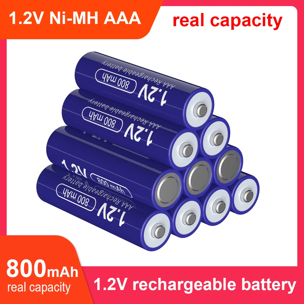 

Никель-металлогидридные перезаряжаемые аккумуляторы R7 1,2 в AAA 800 мА/ч 3A для стандартных AAA аккумуляторов + держатель аккумулятора