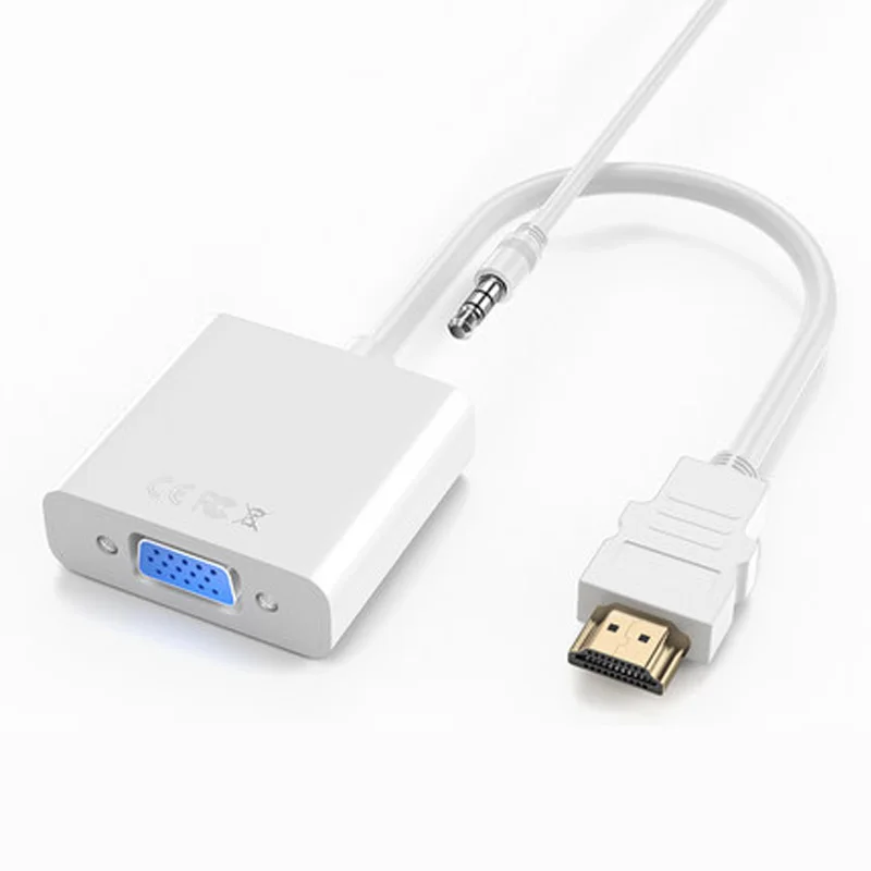 

HDMI To VGA Converter With Audio HD 1080P Adapter PC TV Box Projector Suitable For Large Entertainment Venues