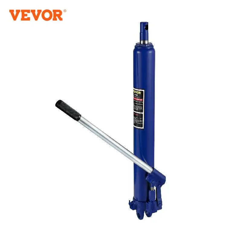 

VEVOR Hydraulic Long Ram Jack 3 Tons/4 Tons Capacity with Single Piston Pump and Clevis Base Manual Cherry Picker w/Handle