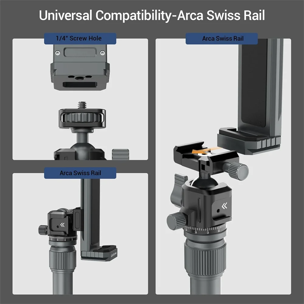 LEAPLIGHT Универсальная алюминиевая подставка для планшета и телефона зажим штатива