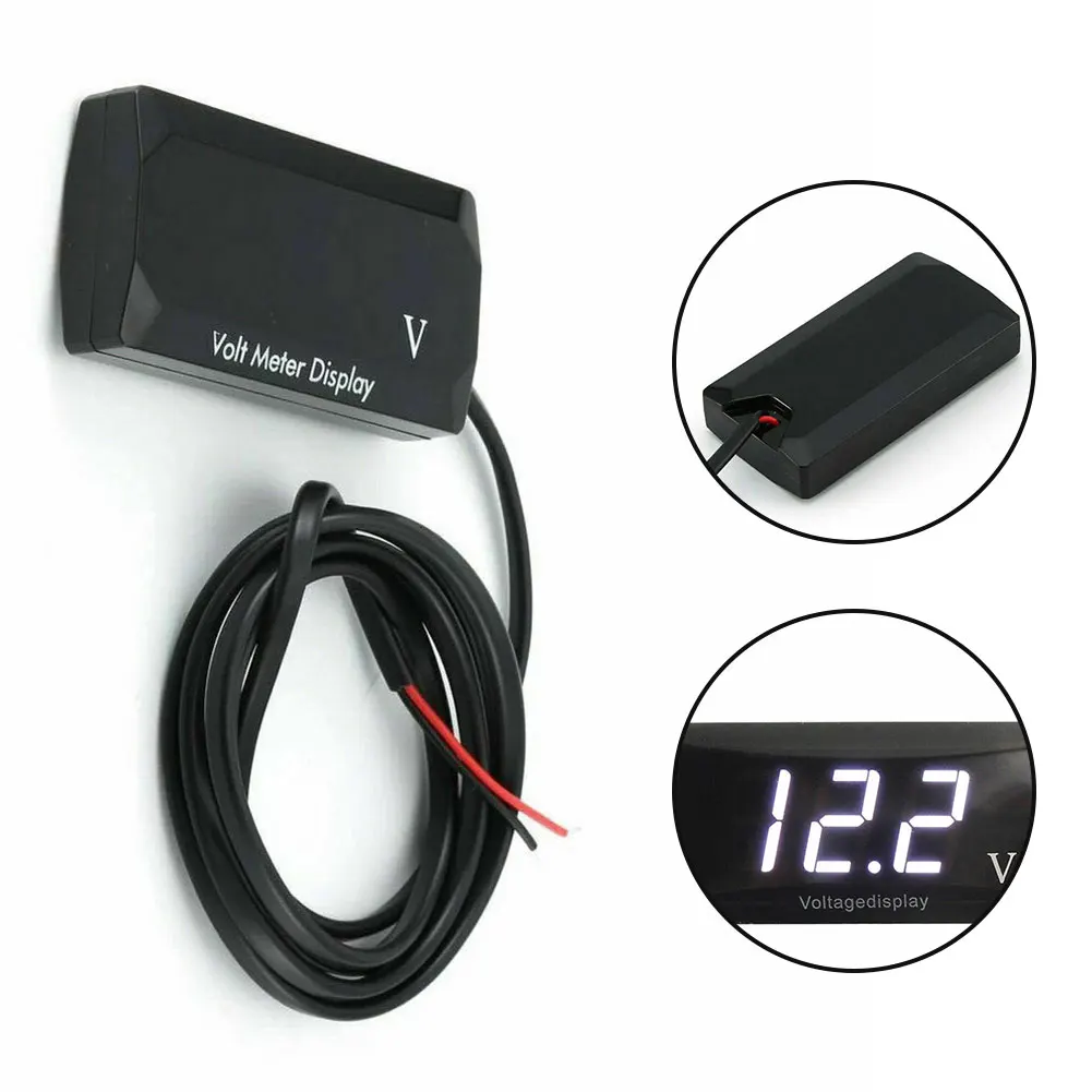 

1pcs ABS Digital Voltmeter Monitor Volt Meter Caravan/Car Digital Monitor Volt Meter Display Battery Gauge Voltage