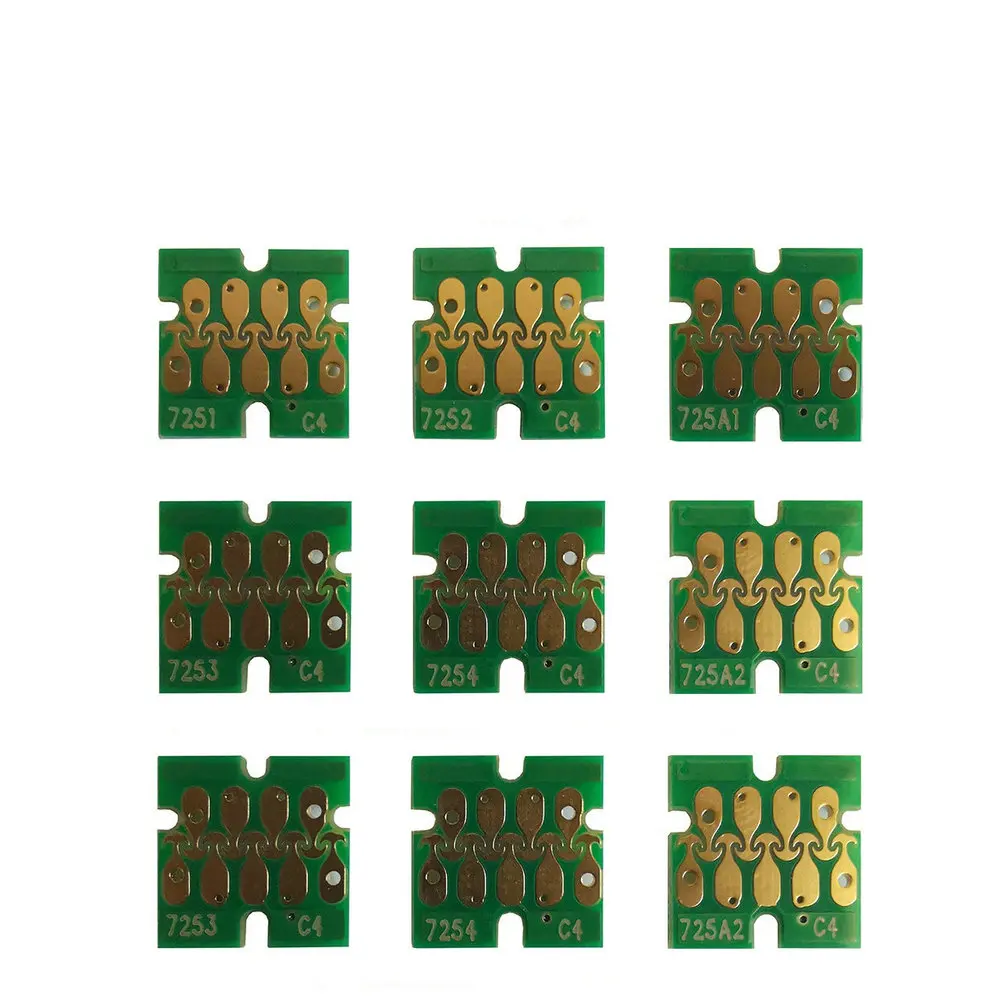 

Epson F2000 F2100 Chip SureColor SC One Time Cartridge Chip T7251 T7252 T7253 T7254 T725A Ink Cartridge Printer Ic 6 Colors