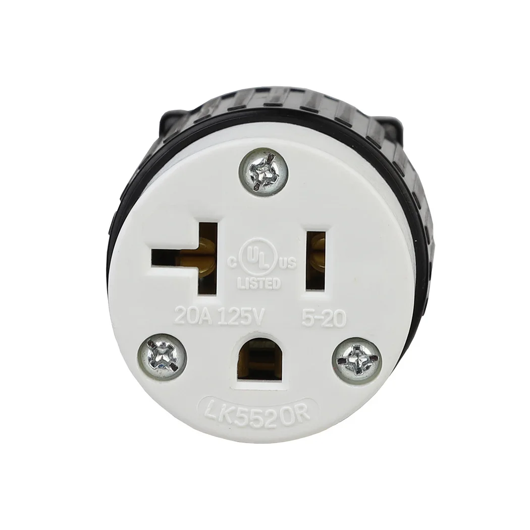 Разъем NEMA 5-20R с прямым лезвием сменный штекер гнездом 20 А 125 в 2 полюса 3-проводное