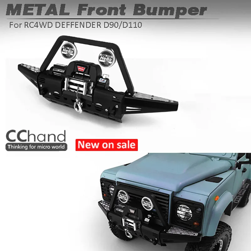 

CCHand Metal Front Bumper Light Case for 1/10 RC4WD RC Crawler Car G2 Land Roverl D90 D110 Toucan Spare Parts TH20810-SMT8