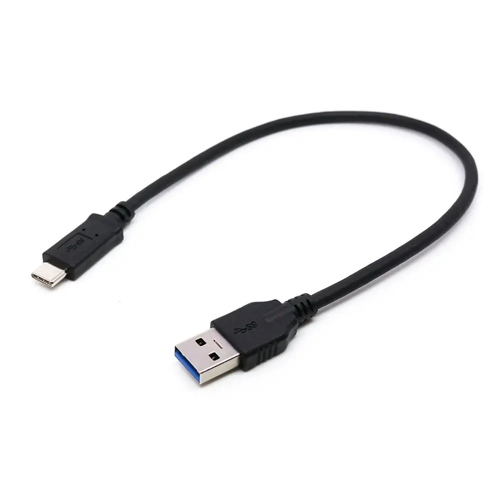 

0.3m 1m 2m 3m USB C male to USB3.0 male data charging cable for mobile phone tablet & hardisk black color