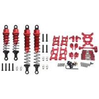 2 set rc car part 1 set oil filled shock absorber 1 set swing arm steering cup shock tower upgrade accessories kit