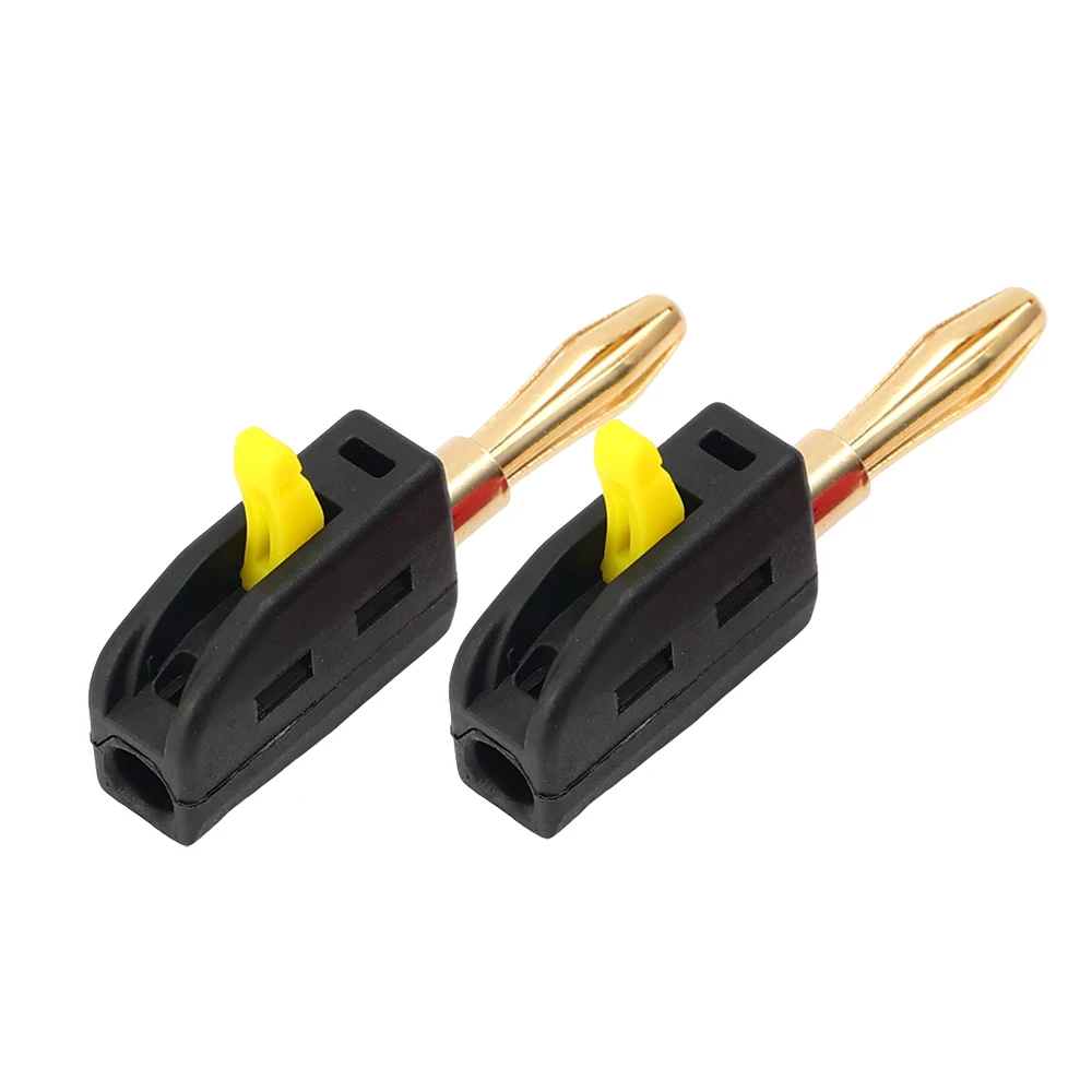 

2-100 шт. штекер типа «банан» 4 мм, быстрая проводка, без пайки, высокий ток, 32 А, разъем для проводов, вилка для тестирования музыкального динамика