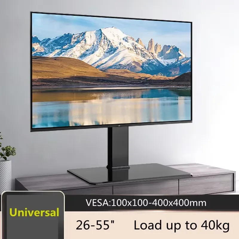 Фото Подставка-кронштейн BEISHI, регулируемая, VESA 600-400 мм, до 40 кг, для планшетов 32-55 дюймов, отдельно стоящая, настольное крепление №2