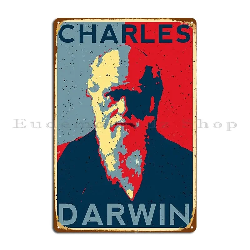 Чарльз Дарвин постер с принтом металлическая табличка таблички ретро принт