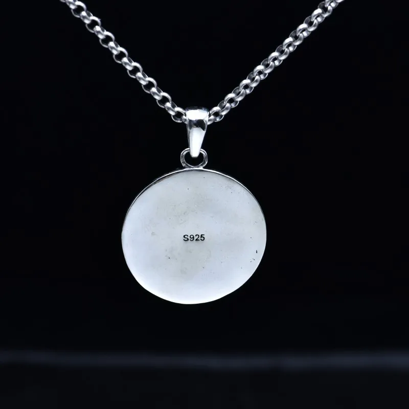 BOCAI Новый S925 Серебряный винтажный персонализированный стиль хип-хоп стандартный