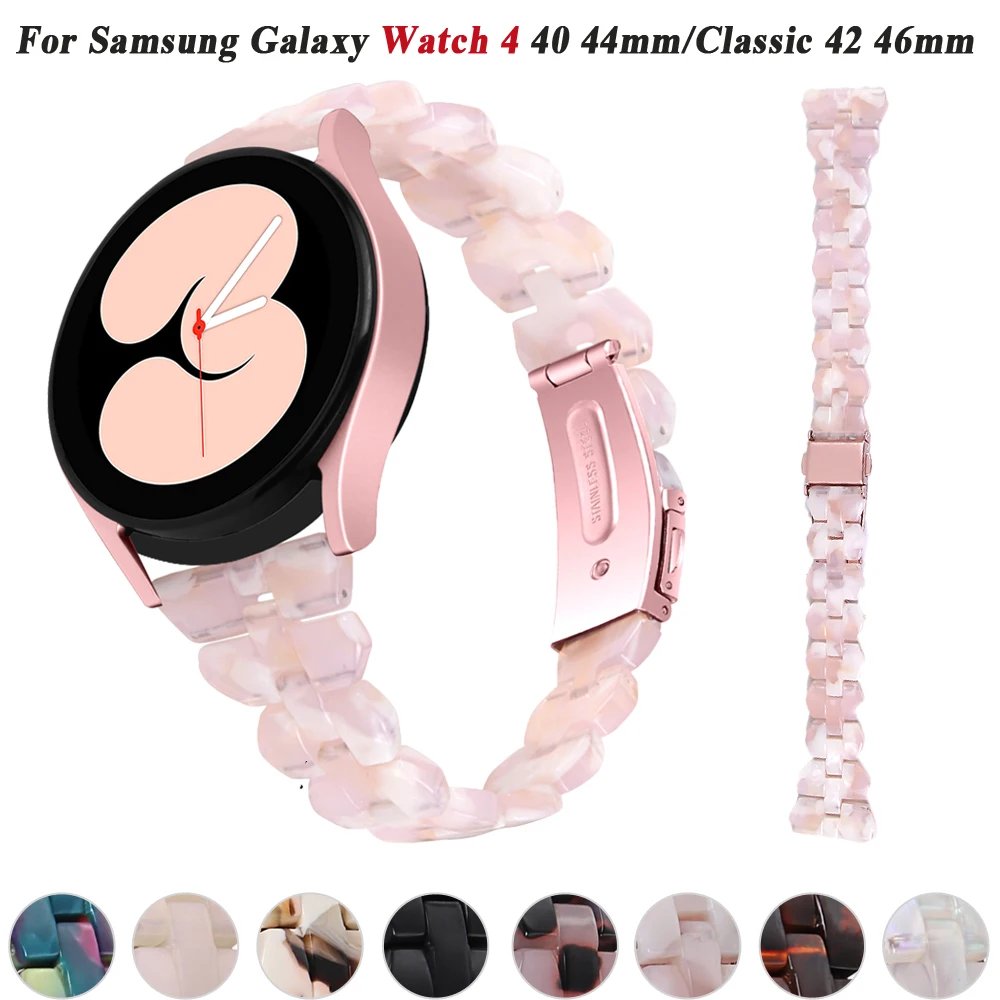 

Ремешок полимерный для Samsung Galaxy Watch 4 6 5 44 40 мм/5 Pro 45 мм, браслет для наручных часов Galaxy4/6 46 42 мм 47 43 мм