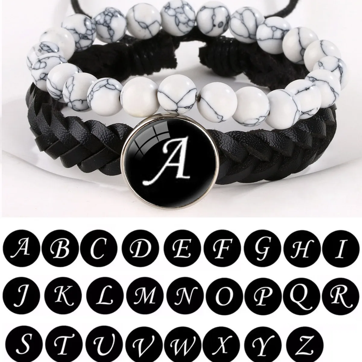 Браслет с бирюзовыми бусинами