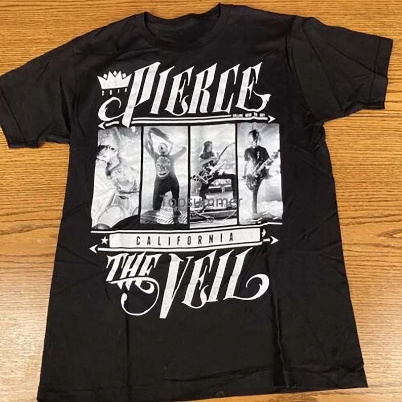 

Pierce The Veil Mens Black T Shirt Tee Unisex In390