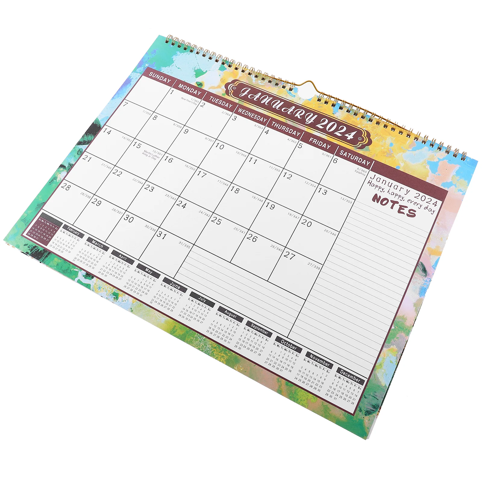 

2024 Wall Calendar Office Large Monthly 2023 Schedule Paper Hanging for Home