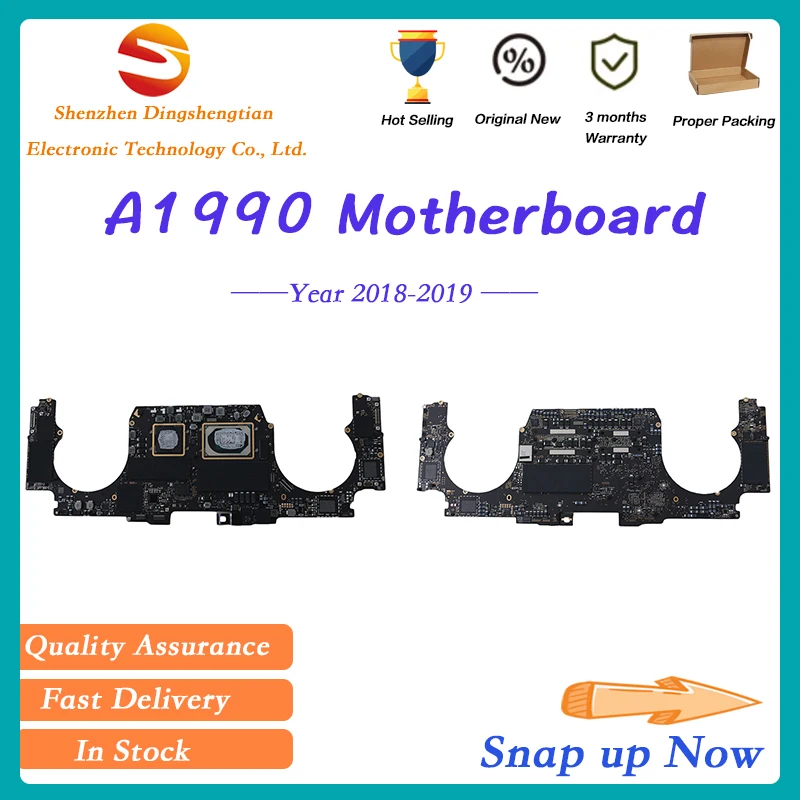 Материнская плата для Macbook Pro Retina A1990 логическая с Touch ID I7 I9 Ram 16 ГБ 32 256 500 Гб ТБ 2018-2019