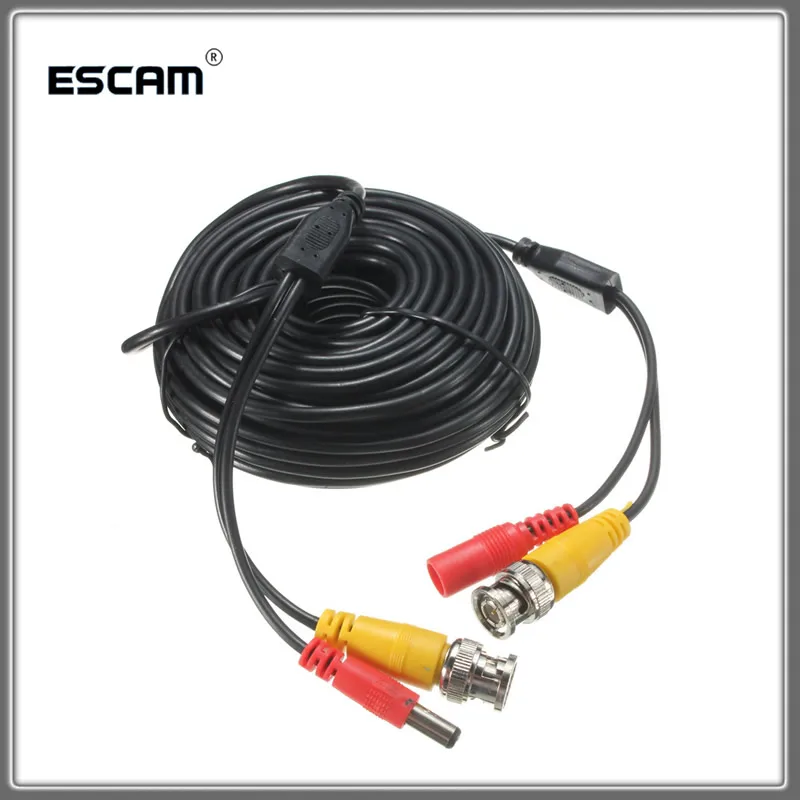 

10 meter CCTV Camera Accessories BNC DC Plug Video Power Coaxial Cable for Surveillance camera DVR Kit Length 20m 65ft