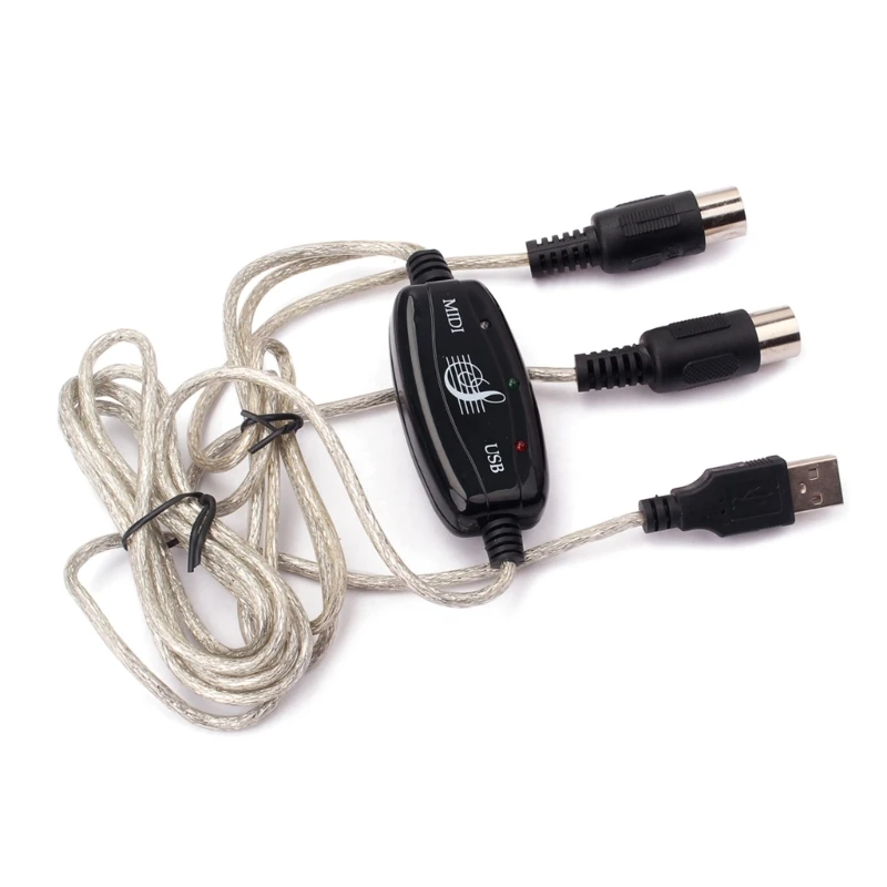 

USB MIDI кабель-конвертер с клавиатурой на ПК, шнур для музыкальной клавиатуры с USB 16 IN-OUT