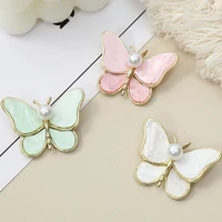 premium handmade lapel pin brooch shell pearl insect butterfly brooch pins perfect birthday day gift for women lady girl mom
