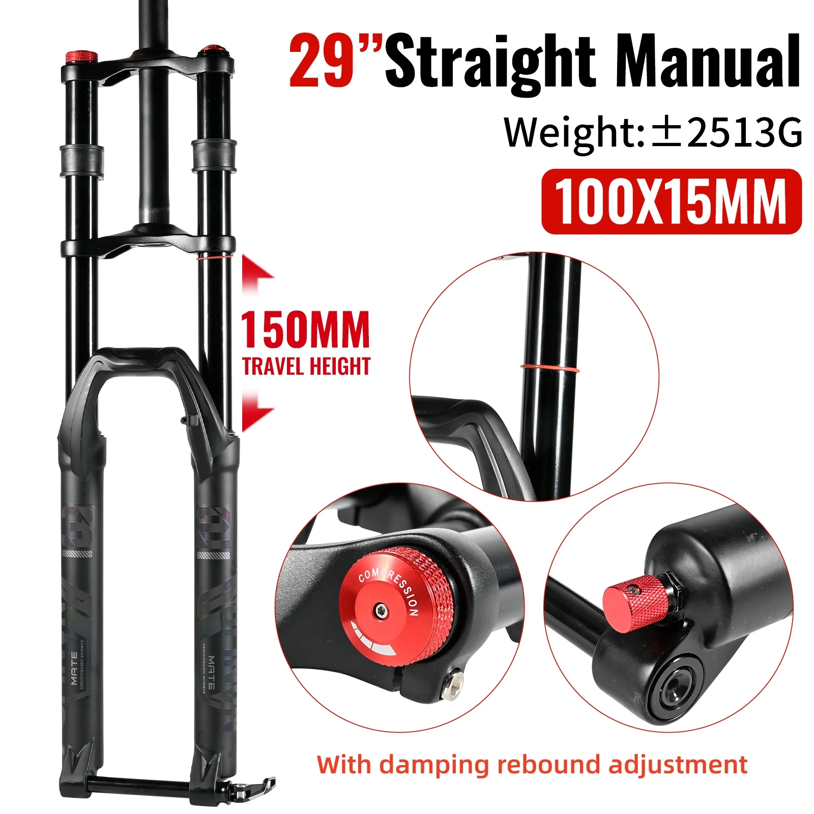 Двухсторонняя вилка NANLIO для горного велосипеда 27 5 29 дюймов электровелосипеда