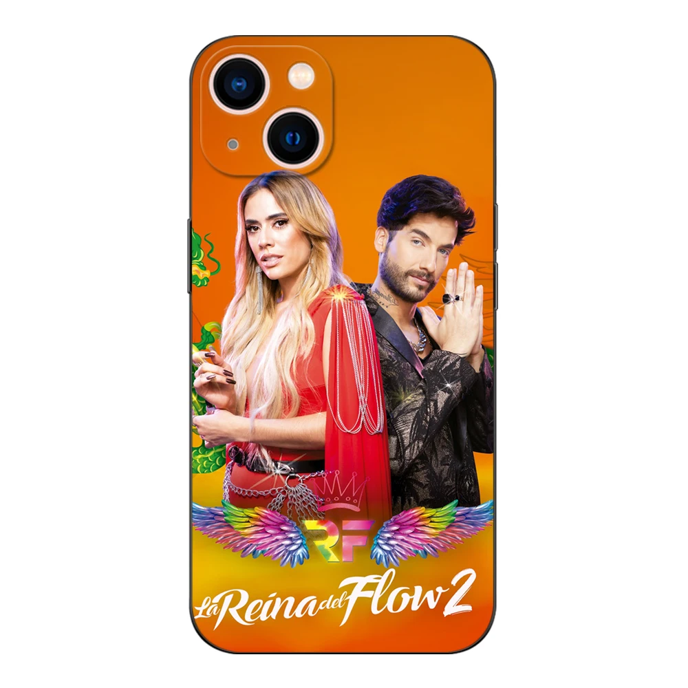 Черный чехол из TPU для Xiaomi Mi 11i 5G Redmi Note 11 11S Pro PLUS 4G "La Reina del Flow" – Королева песни.