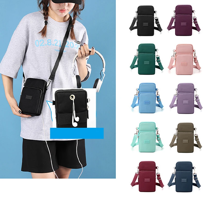 

Новые сумки через плечо с воздушным рисунком для женщин, модная женская сумка через плечо, сумка для сотового телефона с разъемом для наушников, 3-слойный Кошелек