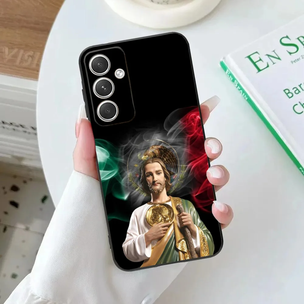 Чехол для телефона San J-Judas Tadeo Samsung Galaxy A20 A21s A22 A31 A32 A52 A53 A72 73 A80 A91Мягкий черный чехол