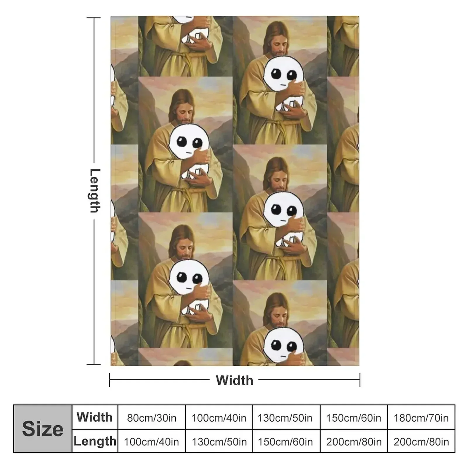 Иисус с аутизмом существо tbh пледы одеяло рождественские украшения одеяла для