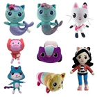 Кукольный домик Gabby 25 см, плюшевая игрушка меркэт, Мультяшные мягкие животные, Русалка, кошка, Русалка, плюшевые куклы для детей, подарок на день рождения