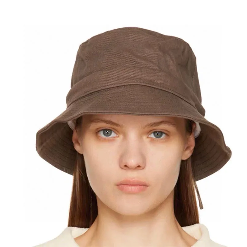 

708365 Fashion Bucket Hat Solid Color Summer Outdoor Sunshade Hat Men Women Panama Fisherman Hat Leisure Tide Brand Beach Hat