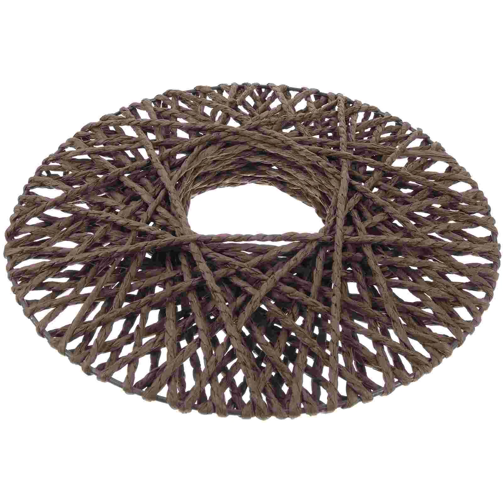 

Wall Decoration Disc Flower Hanging Handmade Rattan DIY Basket Woven Wicker Hamper Boho Style Ornament Paper Plate Hangings