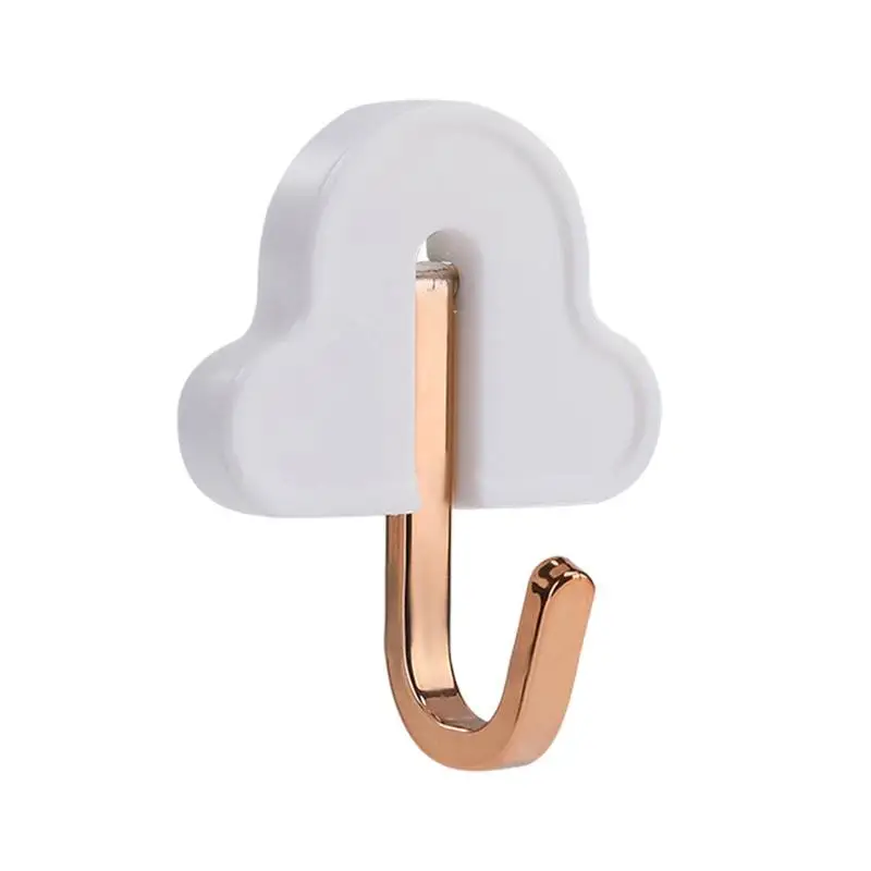 

Bathroom Kitchen Clouds Hanger Self-adhesive Wall Hooks Stick On Wall Hanging Door Clothes Towel Holder Racks For Bathroom