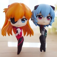 q version ayanami rei asuka langley soryu doll gifts toy model anime figures collect ornaments