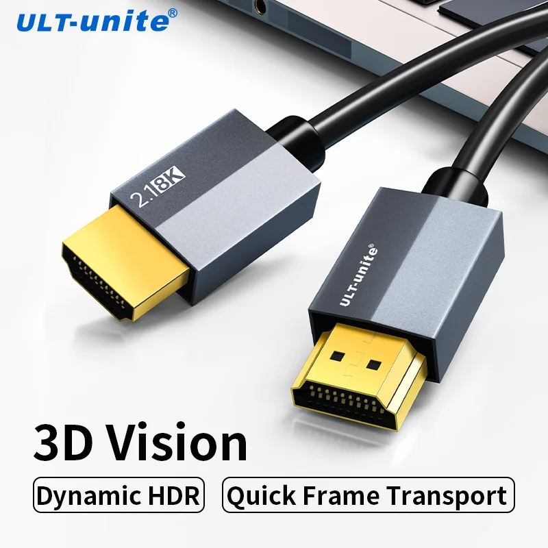 

HDMI Cable 8K 60Hz HDMI2.1 compatible 3D 4K 120Hz 48Gbps eARC ARC HDCP High Speed HDR for Macbook HD TV Laptop Projector PS4/5