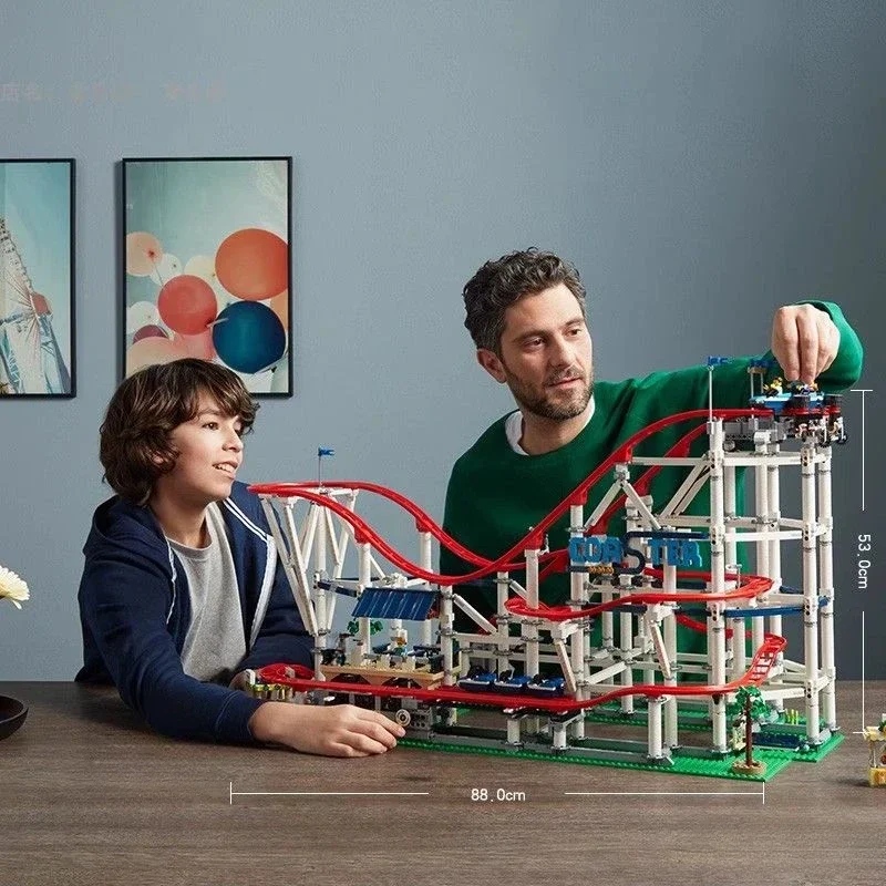 НОВЫЙ 4619 шт. большие американские горки совместимые 10261 модель DIY здание 15039 18003