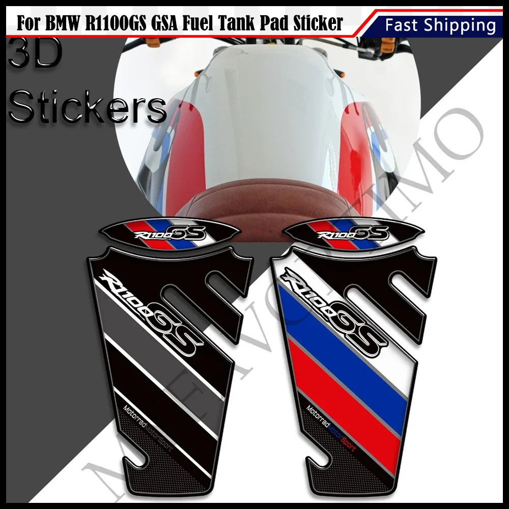 For BMW R1100GS R 1100 GS R1100 GSA Motorcycle Stickers Decals Protection Gas Fuel Oil Kit Knee ADV Adventure Tank Pad Grips