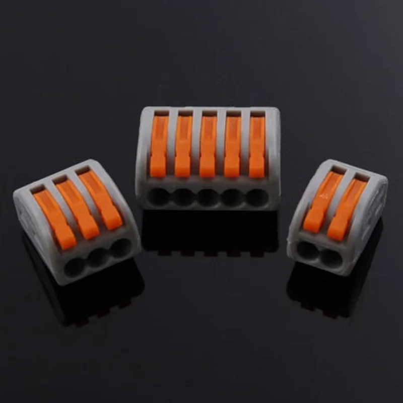 

10PCS PCT-212 PCT-213 PCT-215 mini fast wire Connectors Universal Compact Wiring Connector push-in Terminal Block