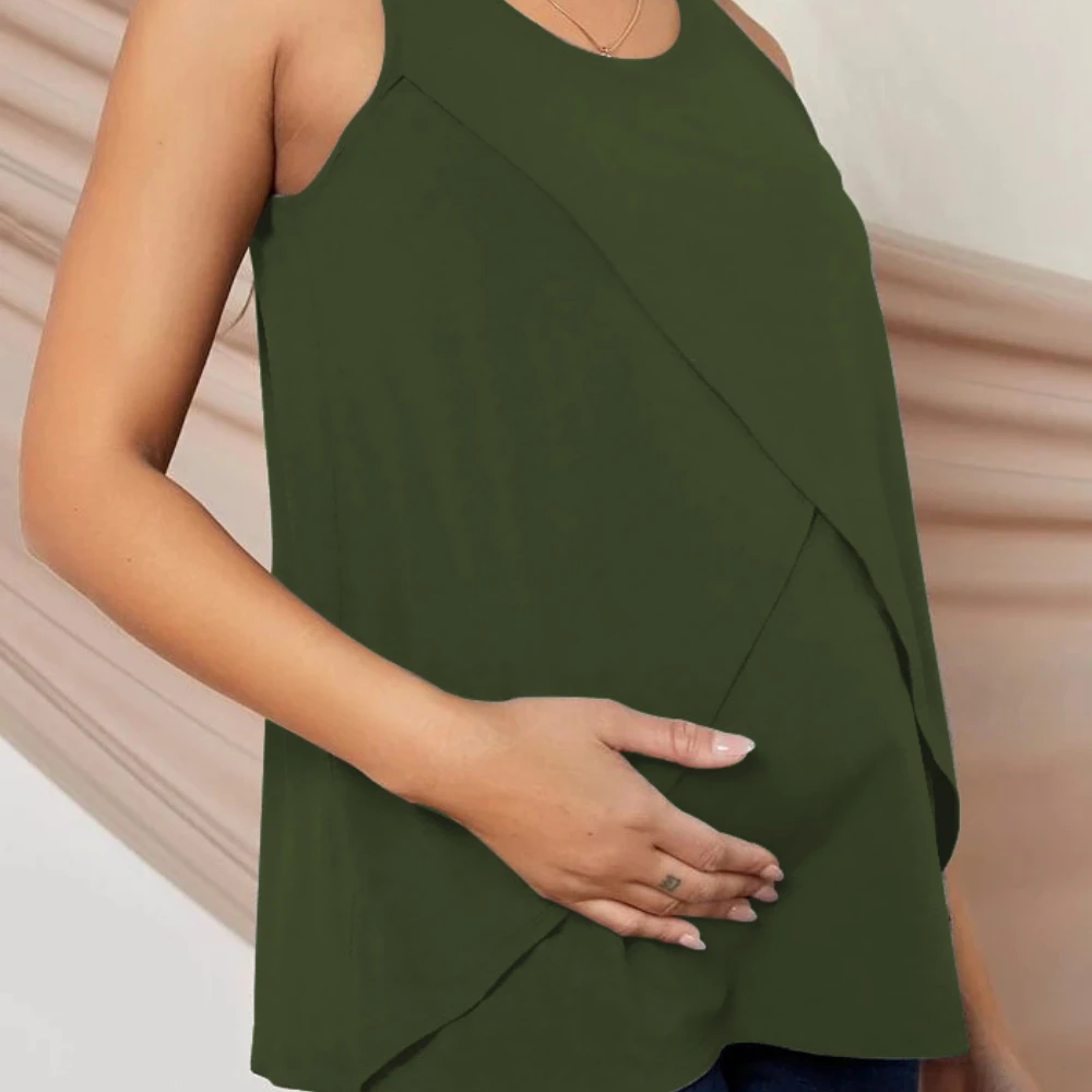 2023 Maternity Nursing Vest Breastfeeding Tank Top Fleece Warm Pregnancy T-shirt Wirefree Lactation Camisole Feeding Underwear enlarge