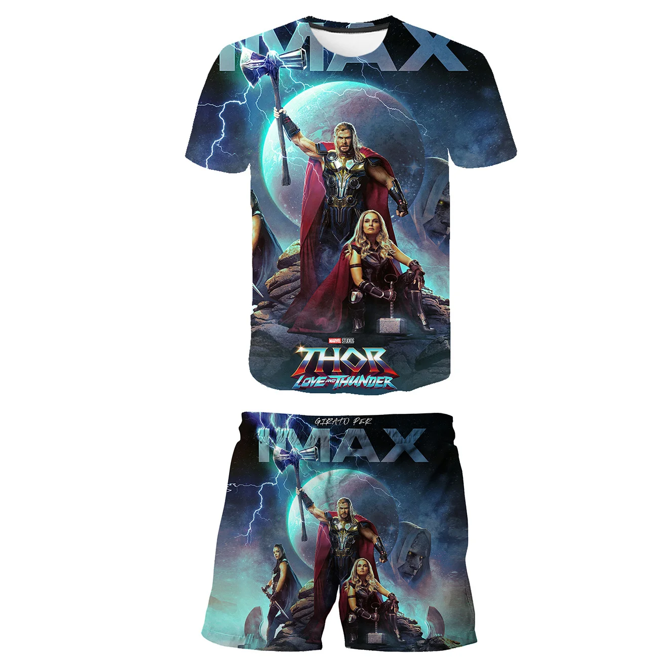 

6M-14 Yrs 2 Pcs Boys Girls Marvel Clothing Sets 2022 Summer Baby Girls Clothes Thor Love And Thunder Kids Children Clothes Suits