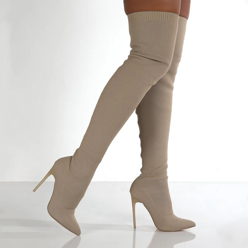 Sexy Knee High Women Boots Thin High 