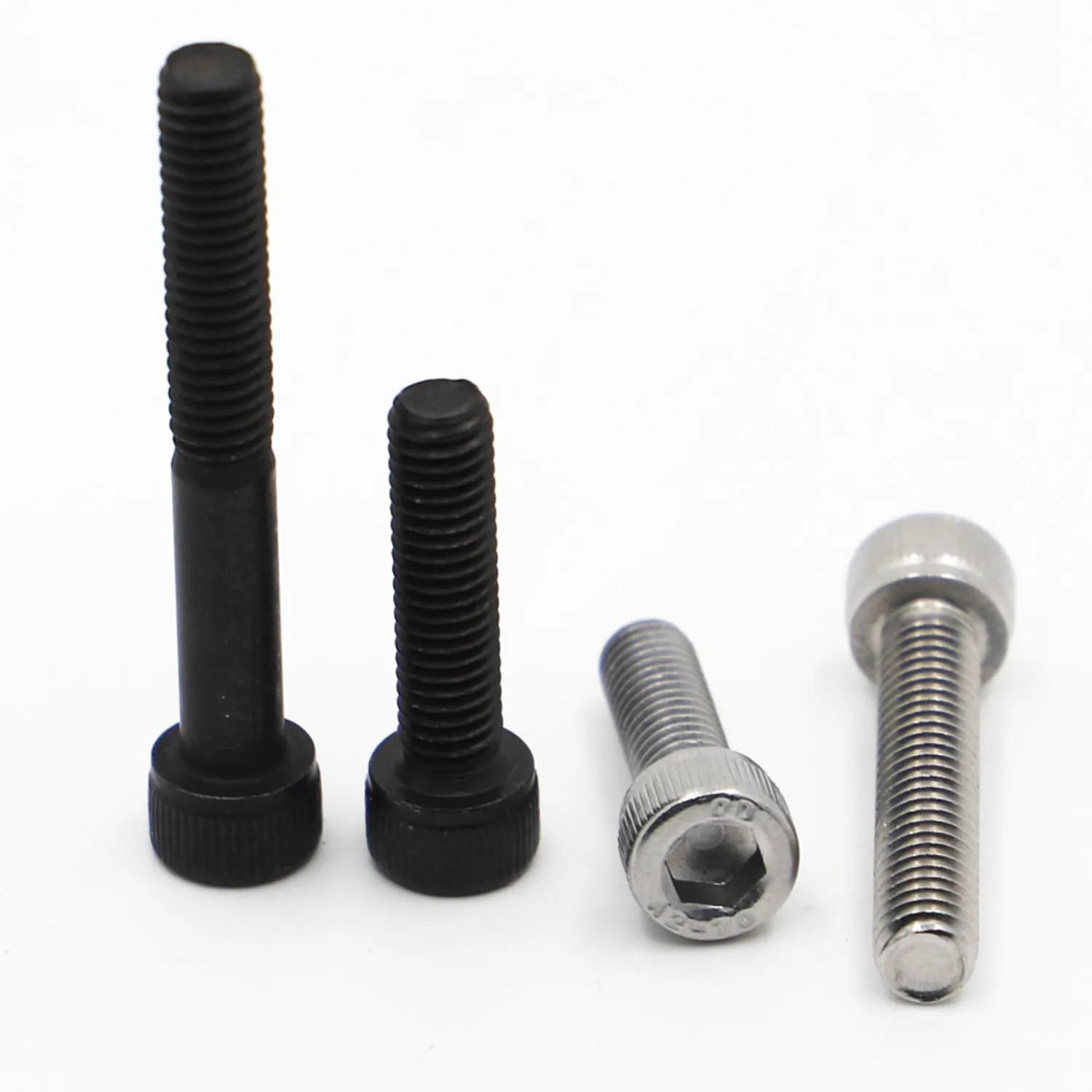 

5-50pcs DIN912 Stainless Steel Hex Allen Socket Cap Head Screw or Black Grade 12.9 Metric Screws M1.6 M2 M2.5 M3 M4 M5 M6 M8