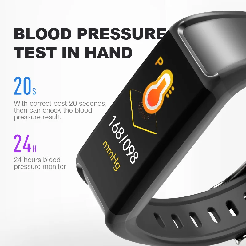 

Умные спортивные часы с Bluetooth, IP67 водонепроницаемый смарт-браслет, пульсометр, монитор кровяного давления, фитнес-трекер, смарт-браслет