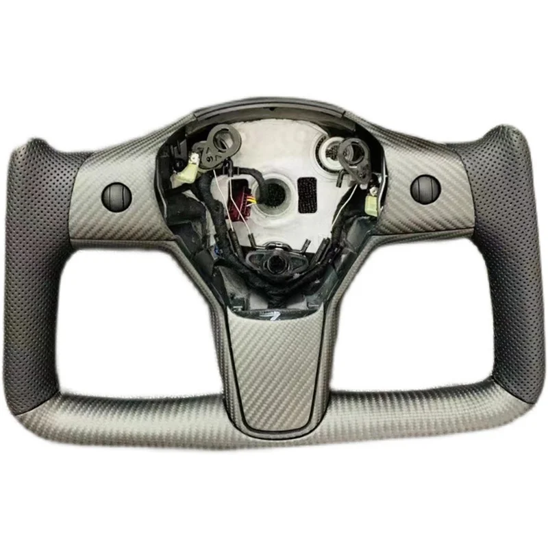 

Гоночное рулевое колесо Yoke Racing под заказ для Tesla Model 3 2017-2023 без нагрева